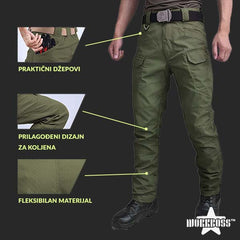 DUGE IZDRŽLJIVE MUŠKE TAKTIČKE HLAČE S PRAKTIČNIM DŽEPOVIMA - WORKBOSS™