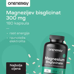 Magnezijev bisglicinat 300 mg, 180 kapsula