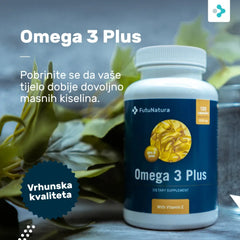 Omega 3 Plus 1000 mg - srce i krvne žile, 120 mekih kapsula
