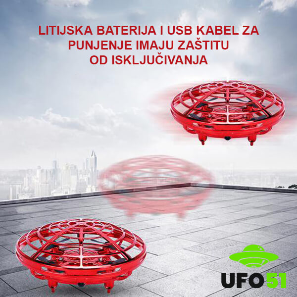 FUTURISTIČKI LETEĆI DRON UFO51™