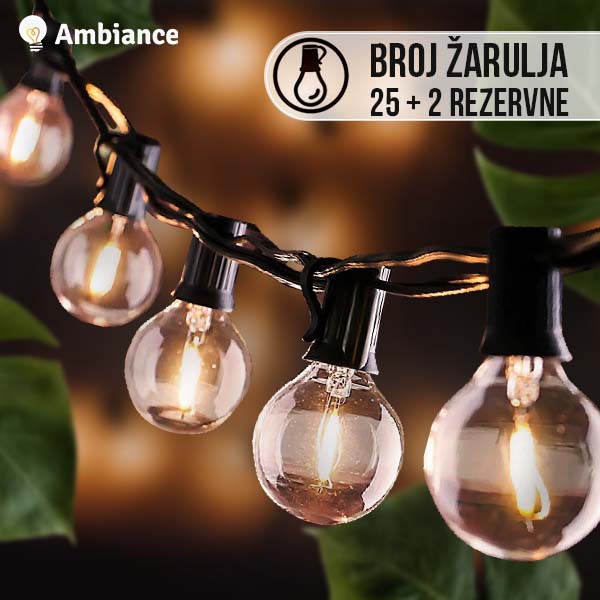 AMBIANCE™ – UKRASNE LAMPICE,  1+1 GRATIS