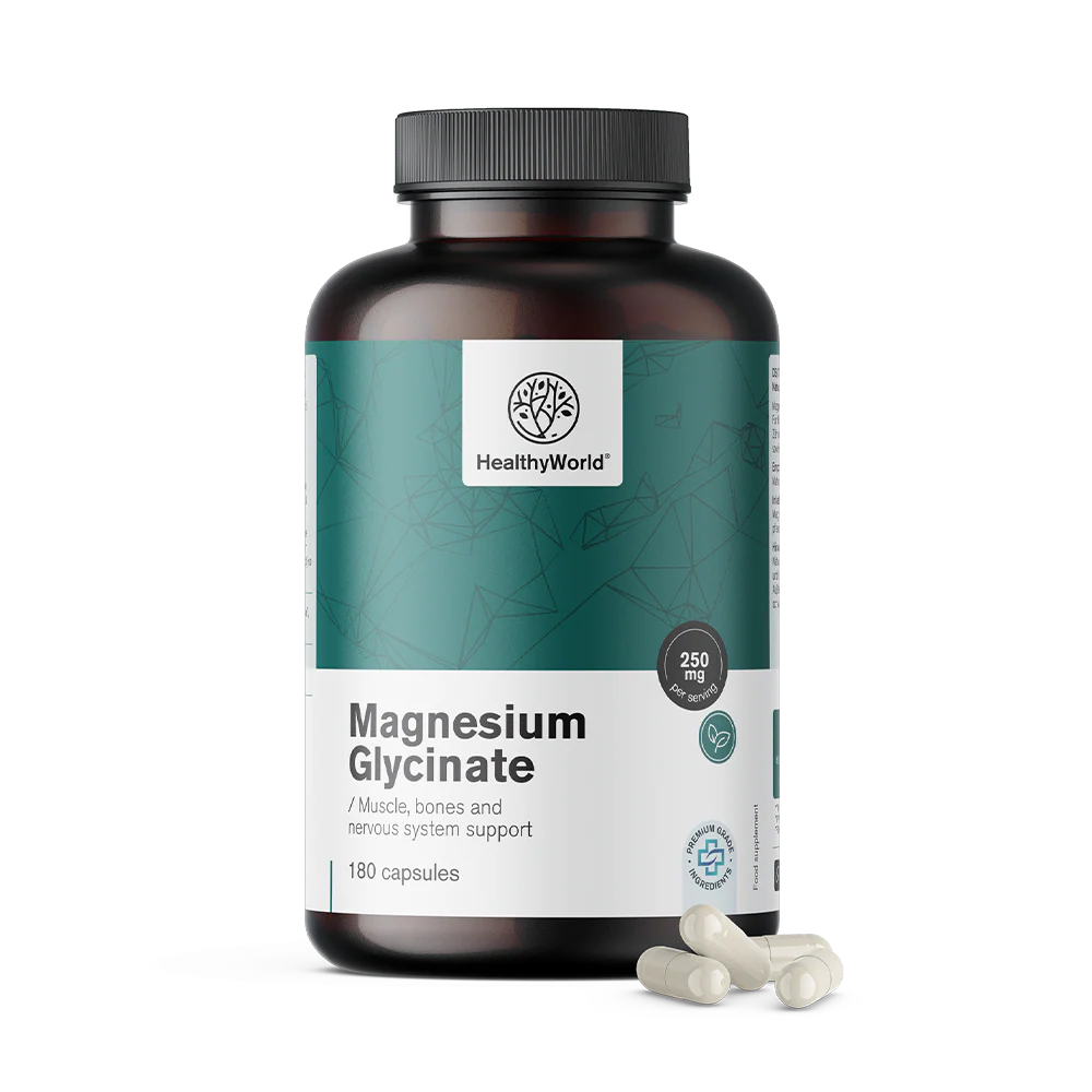 Magnezijev glicinat 250 mg, 180 kapsula