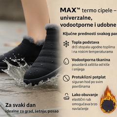 UNIVERZALNE VODOOTPORNE TERMO CIPELE S PROTUKLIZNIM POTPLATOM - MAX™
