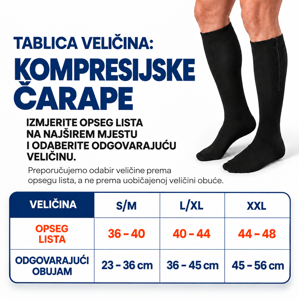 VenoFlex™ – Kompresivne čarape s patentnim zatvaračem