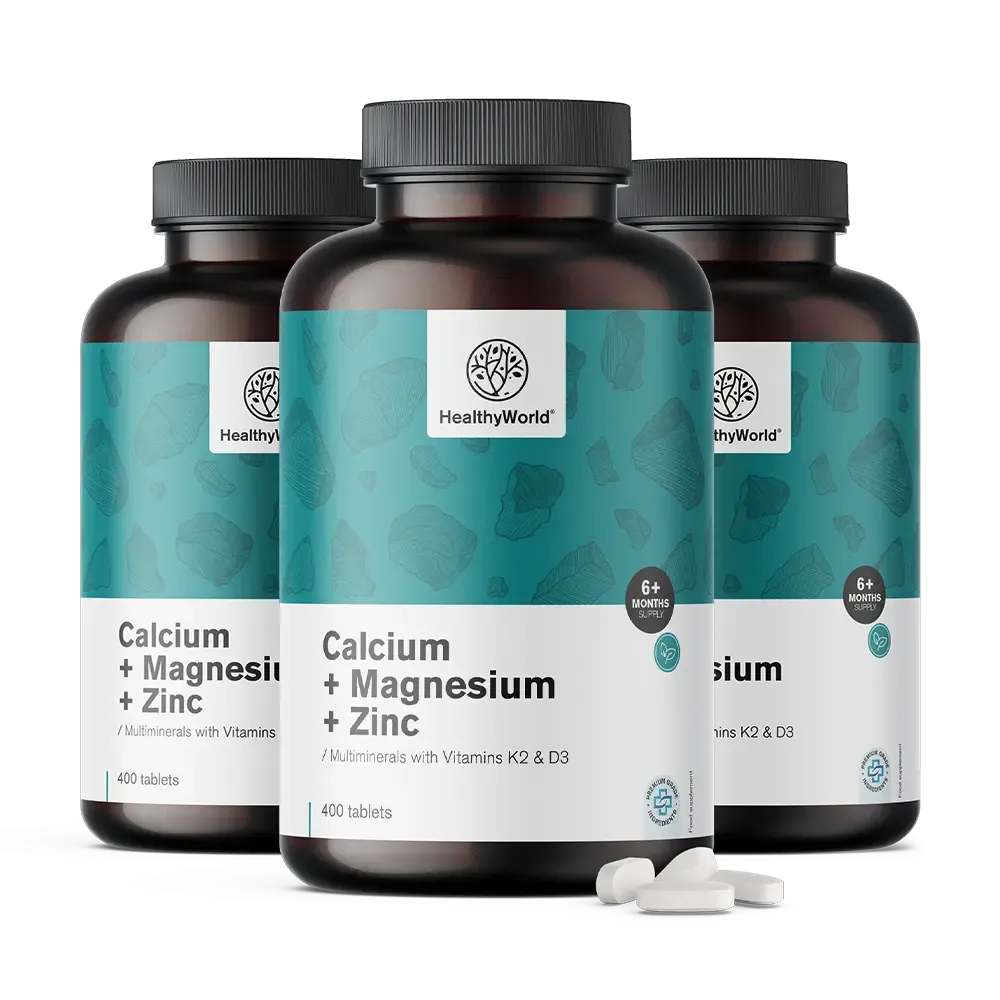 Kalcij + magnezij + cink, 400 tableta