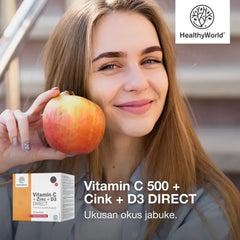Vitamin C 500 + Cink + D3 DIRECT, 30 vrećica