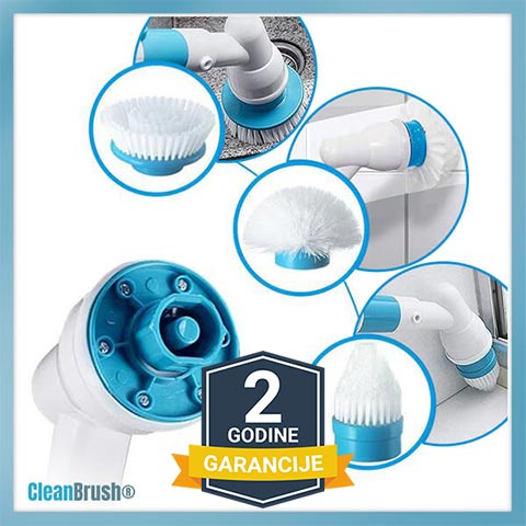 CLEANBRUSH® BEŽIČNA ČETKA ZA ČIŠĆENJE