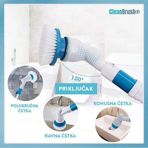 CLEANBRUSH® BEŽIČNA ČETKA ZA ČIŠĆENJE