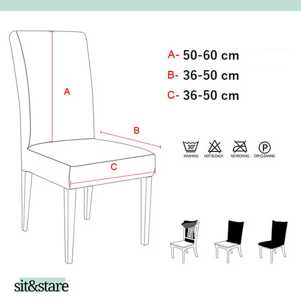 SIT&STARE®: ELASTIČNE  PRESVLAKE  ZA STOLICE - 4 ILI 6 NAVLAKA