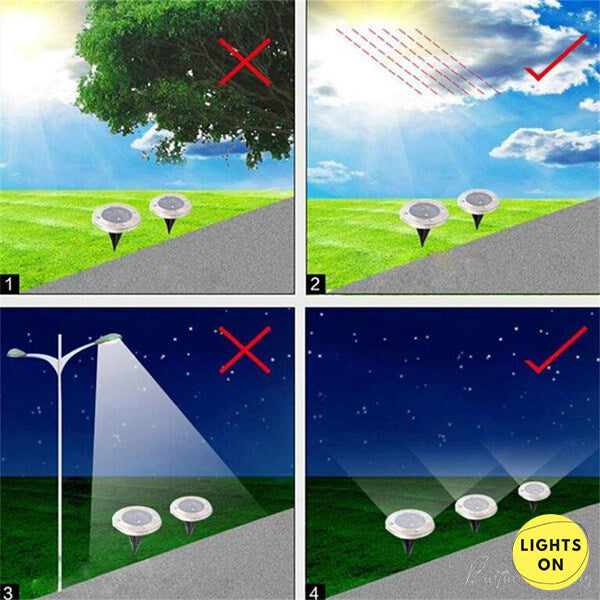 LIGHTSON® - LED SOLARNE SVJETILJKE,  4+4 GRATIS